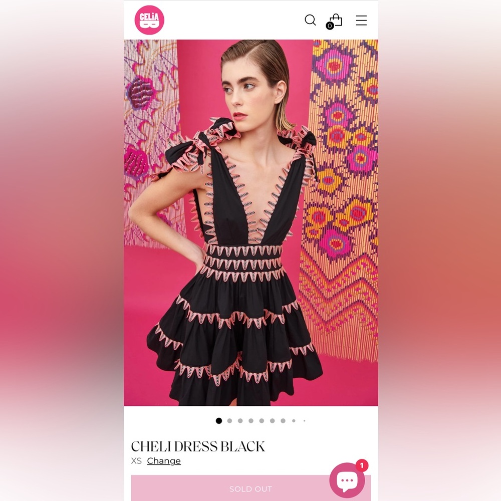 Celia B Cheli Dress Black NWT